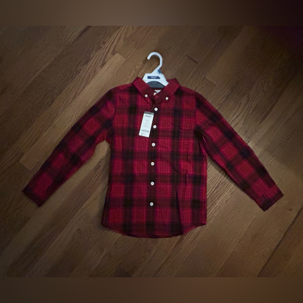 Gymboree Red and Black Plaid Shirt